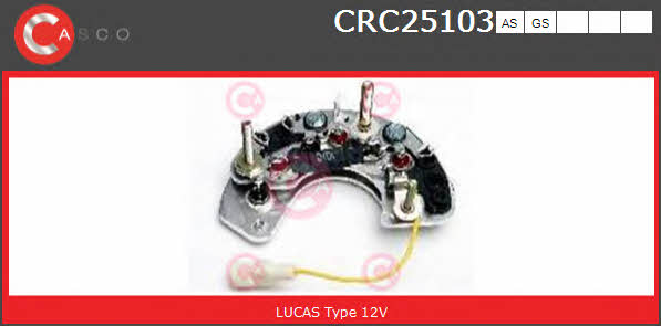 Casco CRC25103AS Rectifier, alternator CRC25103AS