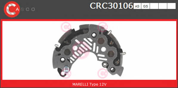 Casco CRC30106AS Rectifier, alternator CRC30106AS CRC30106AS Casco Rectifier, alternator