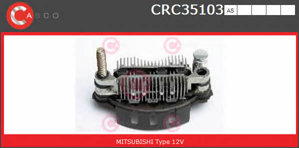 Casco CRC35103AS Rectifier, alternator CRC35103AS