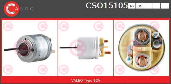Casco CSO15105AS Solenoid switch, starter CSO15105AS
