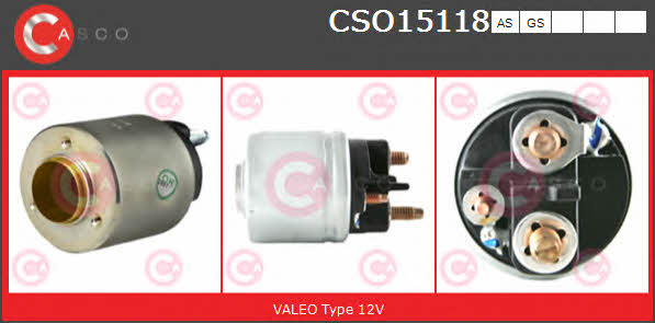 CSO15118AS Casco Solenoid switch, starter