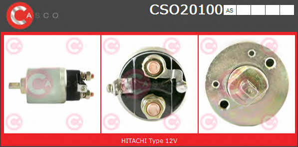 Casco CSO20100AS Solenoid switch, starter CSO20100AS