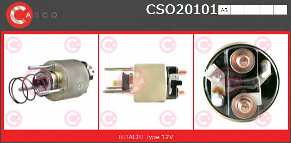 Casco CSO20101AS Solenoid switch, starter CSO20101AS