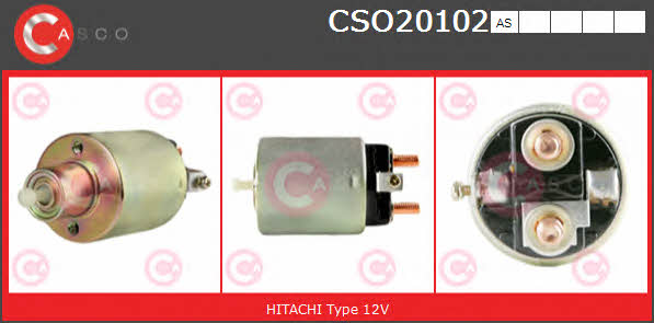 Casco CSO20102AS Solenoid switch, starter CSO20102AS