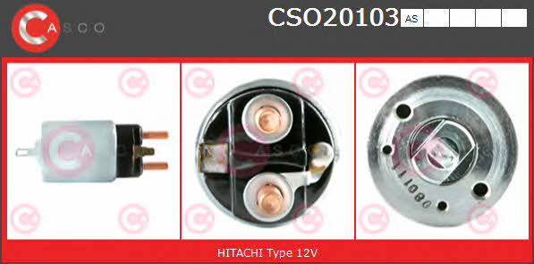 Casco CSO20103AS Solenoid switch, starter CSO20103AS