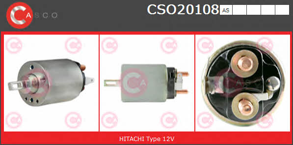 Casco CSO20108AS Solenoid switch, starter CSO20108AS