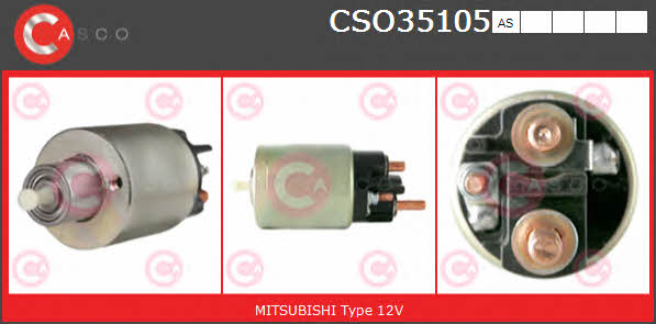 Casco CSO35105AS Solenoid switch, starter CSO35105AS
