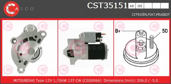 Casco CST35151GS Starter CST35151GS