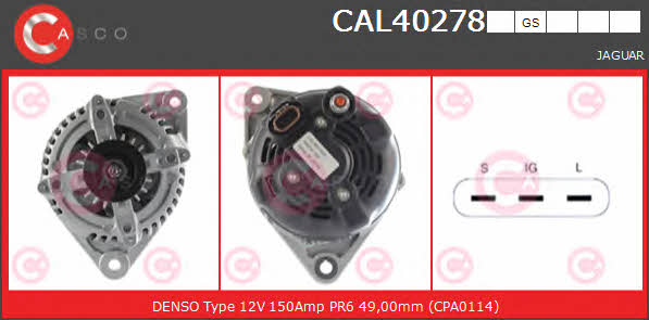 Casco CAL40278GS Alternator CAL40278GS