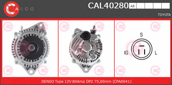 Casco CAL40280AS Alternator CAL40280AS