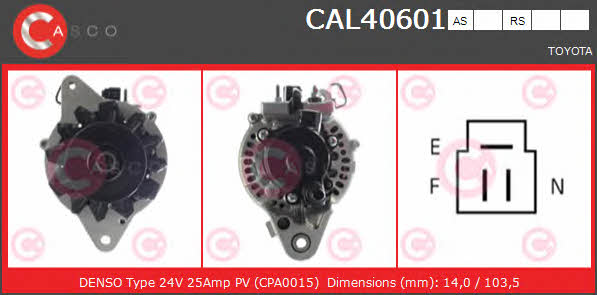 Casco CAL40601RS Alternator CAL40601RS