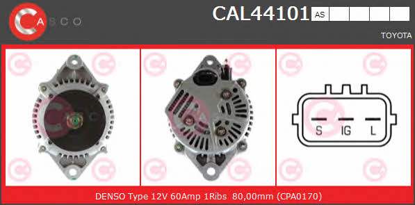 Casco CAL44101AS Alternator CAL44101AS