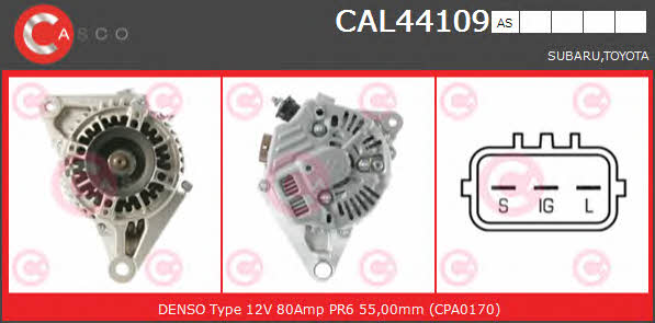Casco CAL44109AS Alternator CAL44109AS