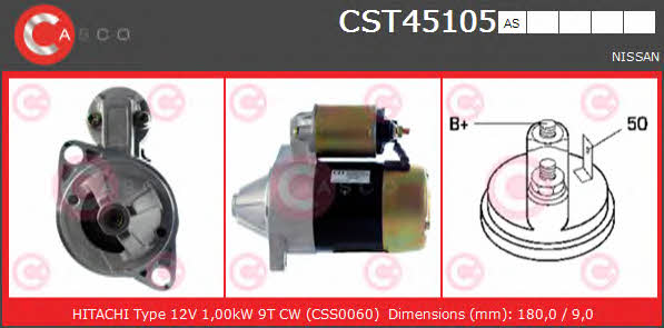 Casco CST45105AS Starter CST45105AS