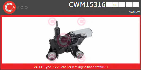 Casco CWM15316GS Wipe motor CWM15316GS