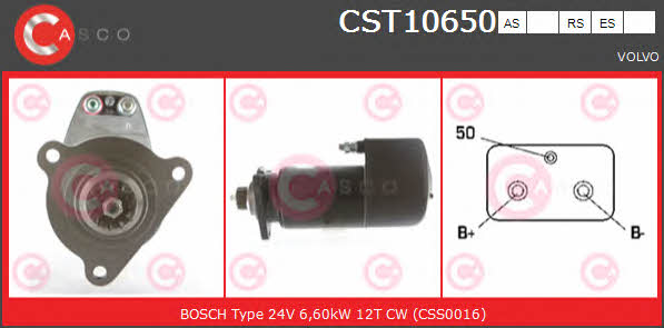 Casco CST10650AS Starter CST10650AS CST10650AS Casco Starter
