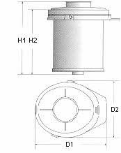 Champion V435/606 Air filter V435606 V435606 Champion Air filter