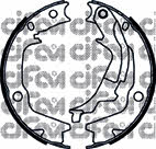 Cifam 153-186K Parking brake shoes 153186K