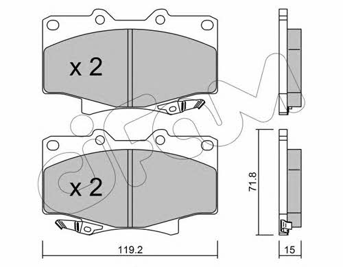 Cifam 822-153-0 Brake Pad Set, disc brake 8221530