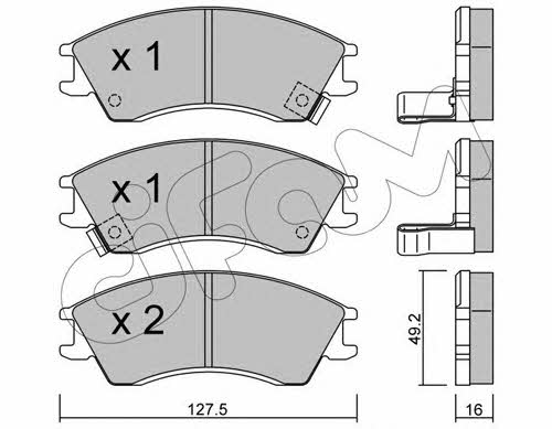 Cifam 822-160-0 Brake Pad Set, disc brake 8221600