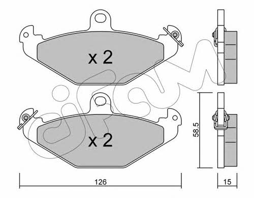 Cifam 822-165-0 Brake Pad Set, disc brake 8221650