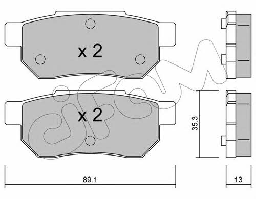 Cifam 822-170-0 Brake Pad Set, disc brake 8221700