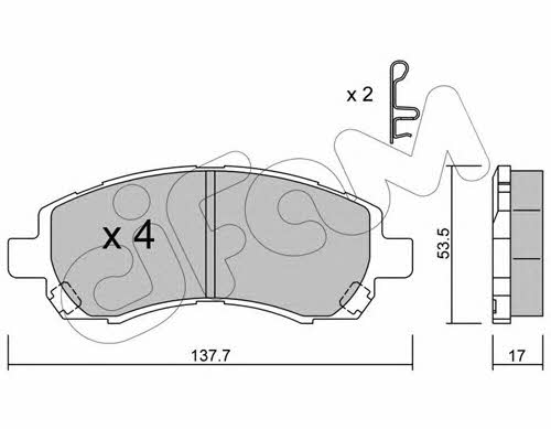 Cifam 822-295-0 Brake Pad Set, disc brake 8222950