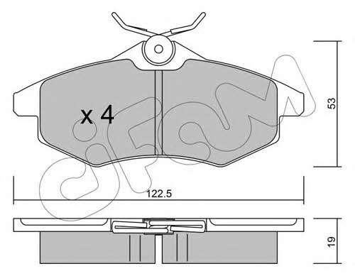 Cifam 822-328-0 Brake Pad Set, disc brake 8223280