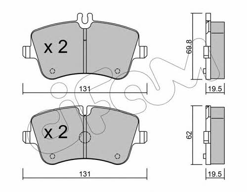 Cifam 822-342-0 Brake Pad Set, disc brake 8223420