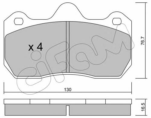 Cifam 822-392-0 Brake Pad Set, disc brake 8223920