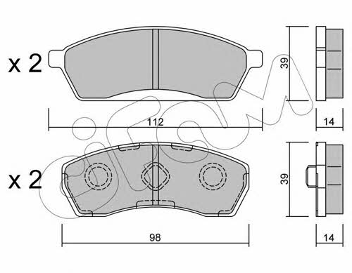 Cifam 822-410-0 Brake Pad Set, disc brake 8224100