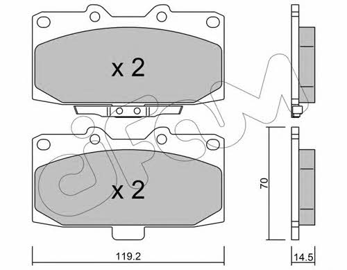 Cifam 822-413-0 Brake Pad Set, disc brake 8224130