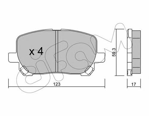 Cifam 822-427-0 Brake Pad Set, disc brake 8224270