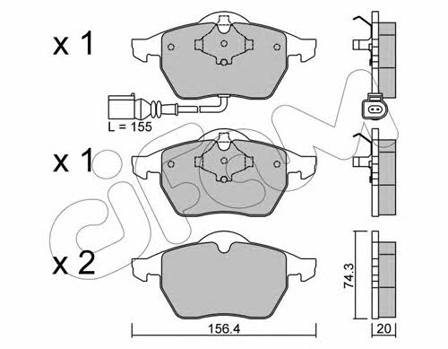 Cifam 822-181-4 Brake Pad Set, disc brake 8221814