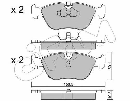 Cifam 822-182-0 Brake Pad Set, disc brake 8221820