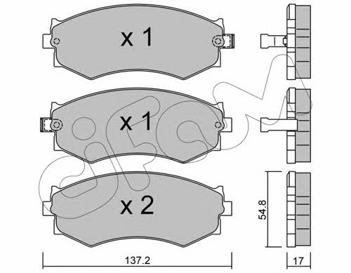 Cifam 822-190-1 Brake Pad Set, disc brake 8221901