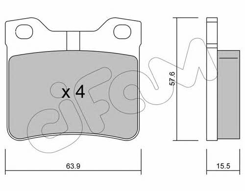 Cifam 822-192-1 Brake Pad Set, disc brake 8221921