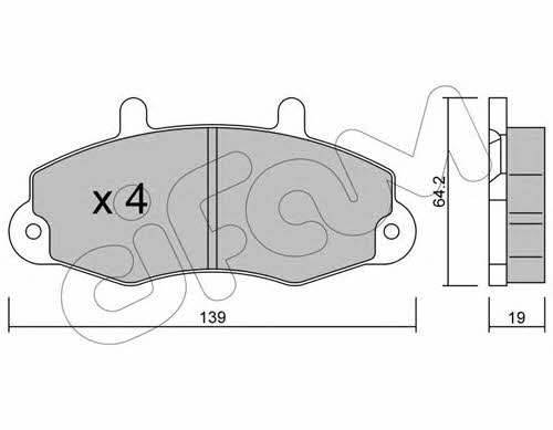 Cifam 822-194-0 Brake Pad Set, disc brake 8221940