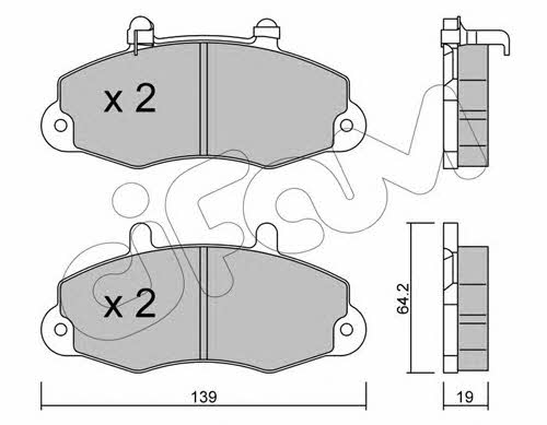 Cifam 822-194-1 Brake Pad Set, disc brake 8221941