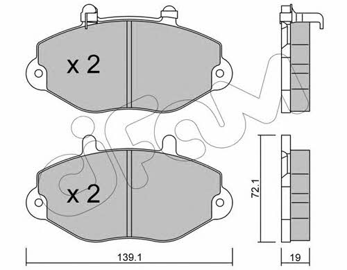 Cifam 822-195-1 Brake Pad Set, disc brake 8221951