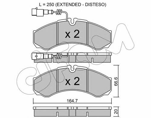 Cifam 822-212-9 Brake Pad Set, disc brake 8222129