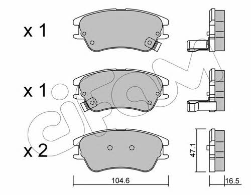 Cifam 822-502-0 Brake Pad Set, disc brake 8225020