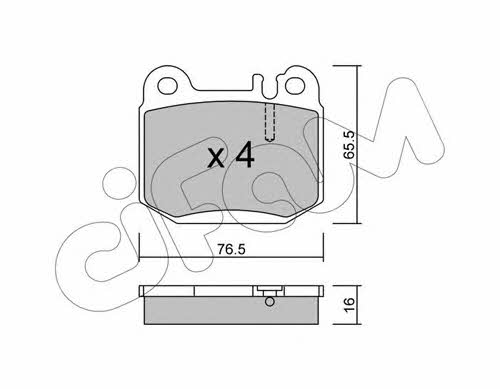 Cifam 822-564-0 Brake Pad Set, disc brake 8225640