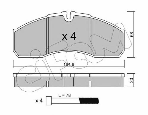 Cifam 822-578-0 Brake Pad Set, disc brake 8225780