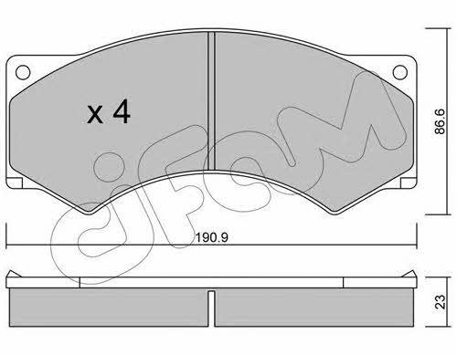 Cifam 822-579-0 Brake Pad Set, disc brake 8225790