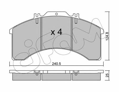 Cifam 822-581-0 Brake Pad Set, disc brake 8225810