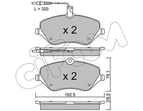 Cifam 822-601-1 Brake Pad Set, disc brake 8226011