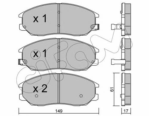 Cifam 822-633-0 Brake Pad Set, disc brake 8226330