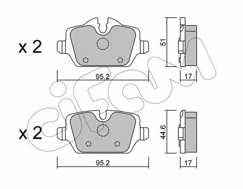 Cifam 822-641-0 Brake Pad Set, disc brake 8226410