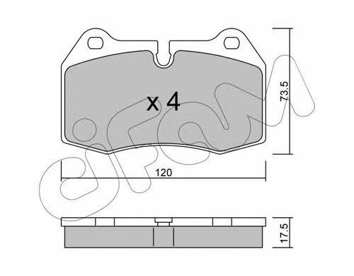 Cifam 822-645-0 Brake Pad Set, disc brake 8226450